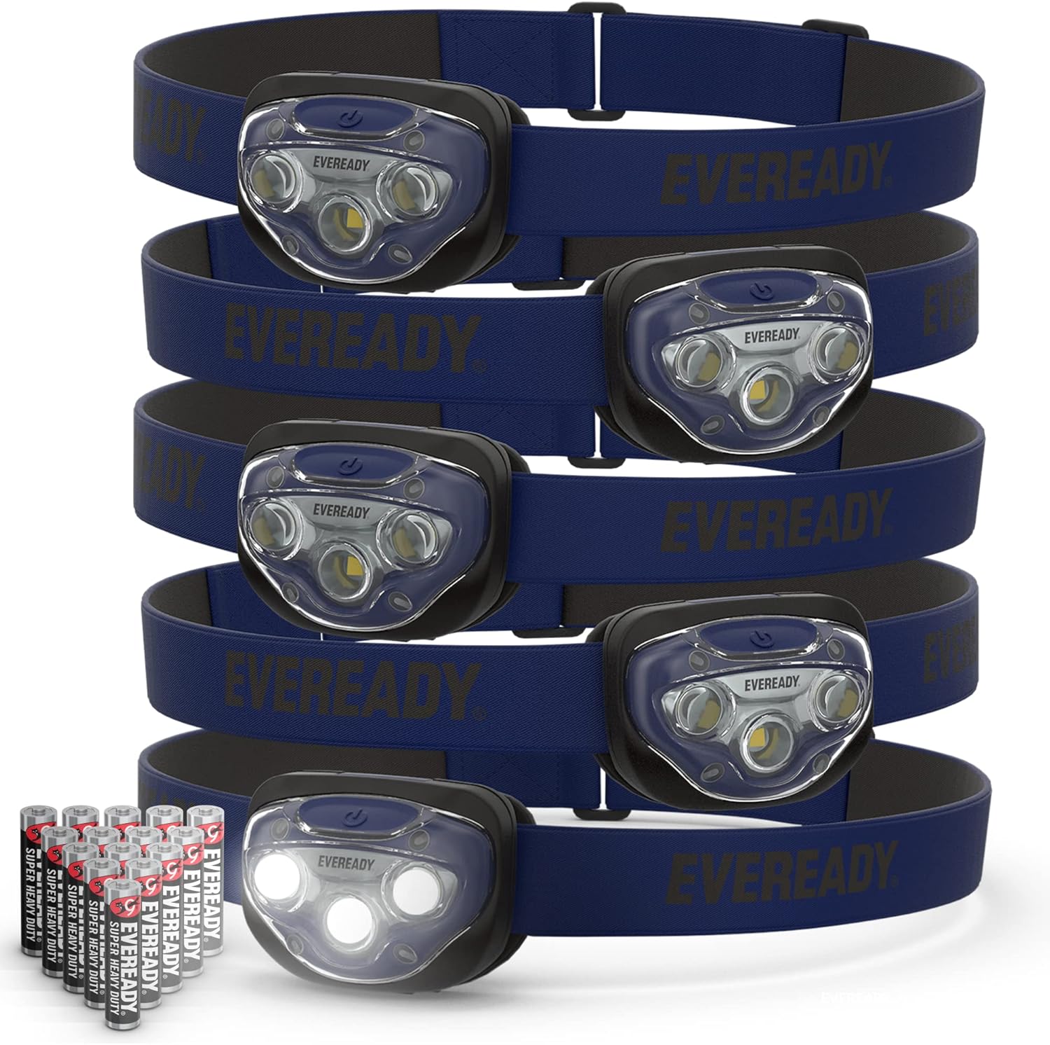Energizer LED Headlamps Pro200 5-Pack with Batteries