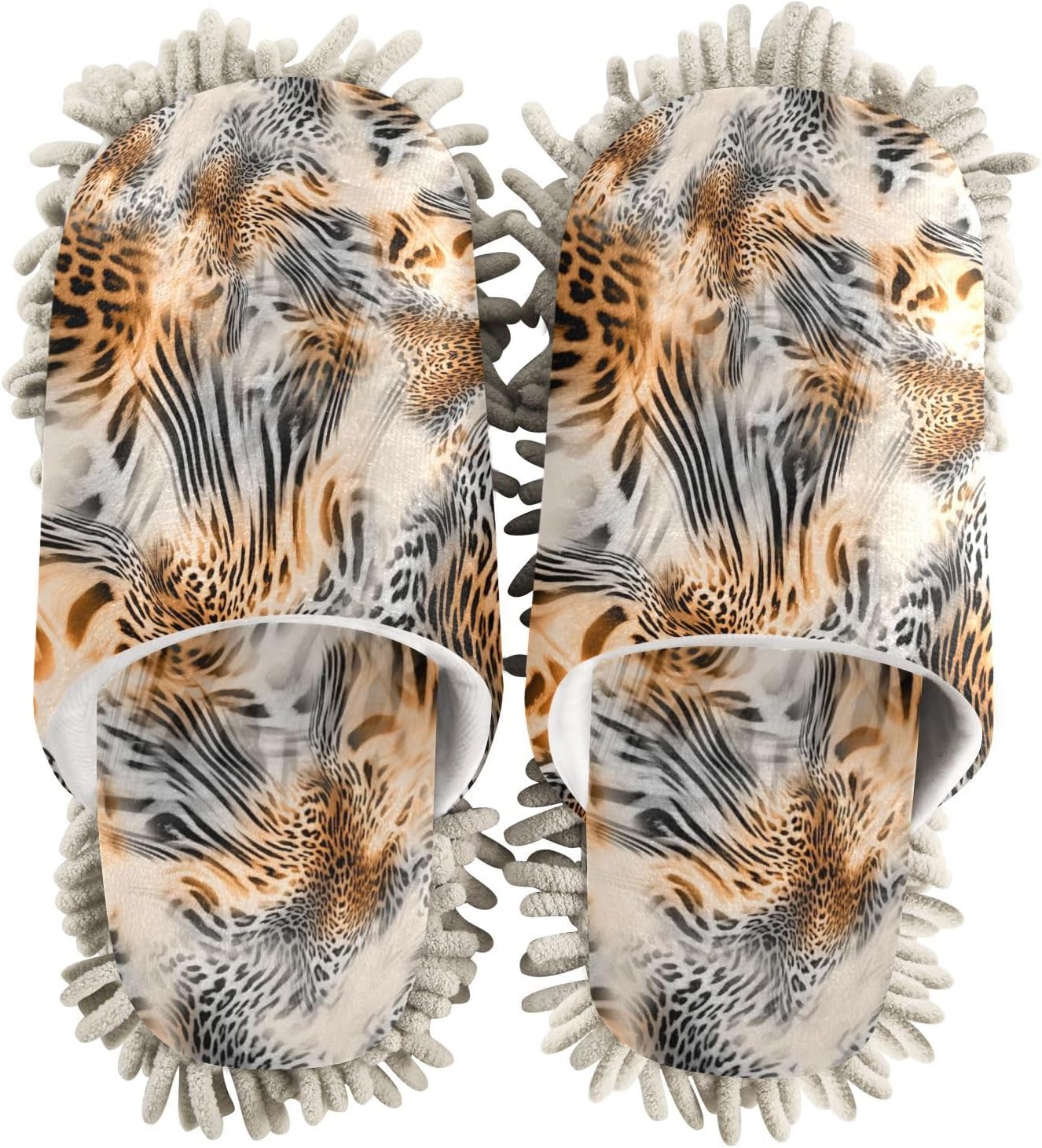 Kigai Microfiber Slippers with Leopard Design