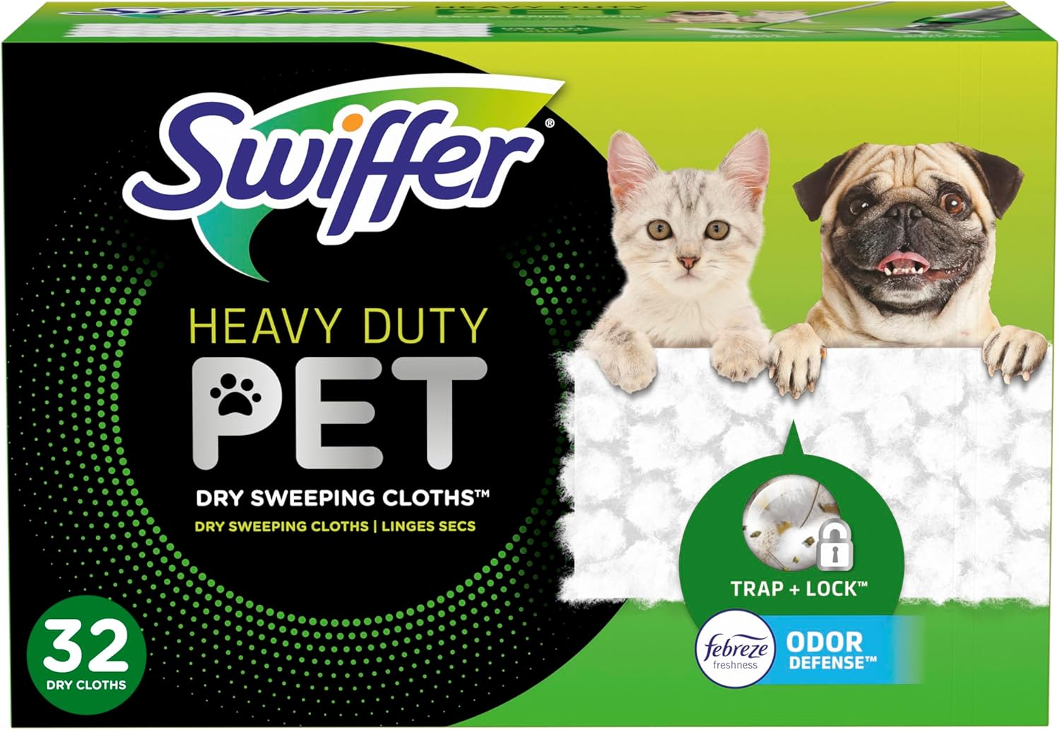 Swiffer Sweeper Pet Deep Clean with 32 Count for Your Floors