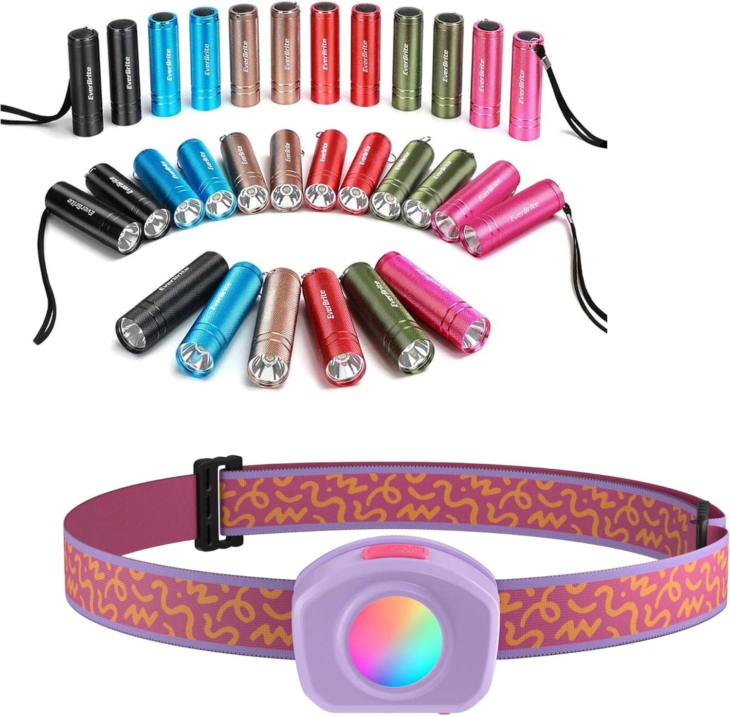 30-Piece LED Flashlight Set for Kids - Rechargeable Bright Durable