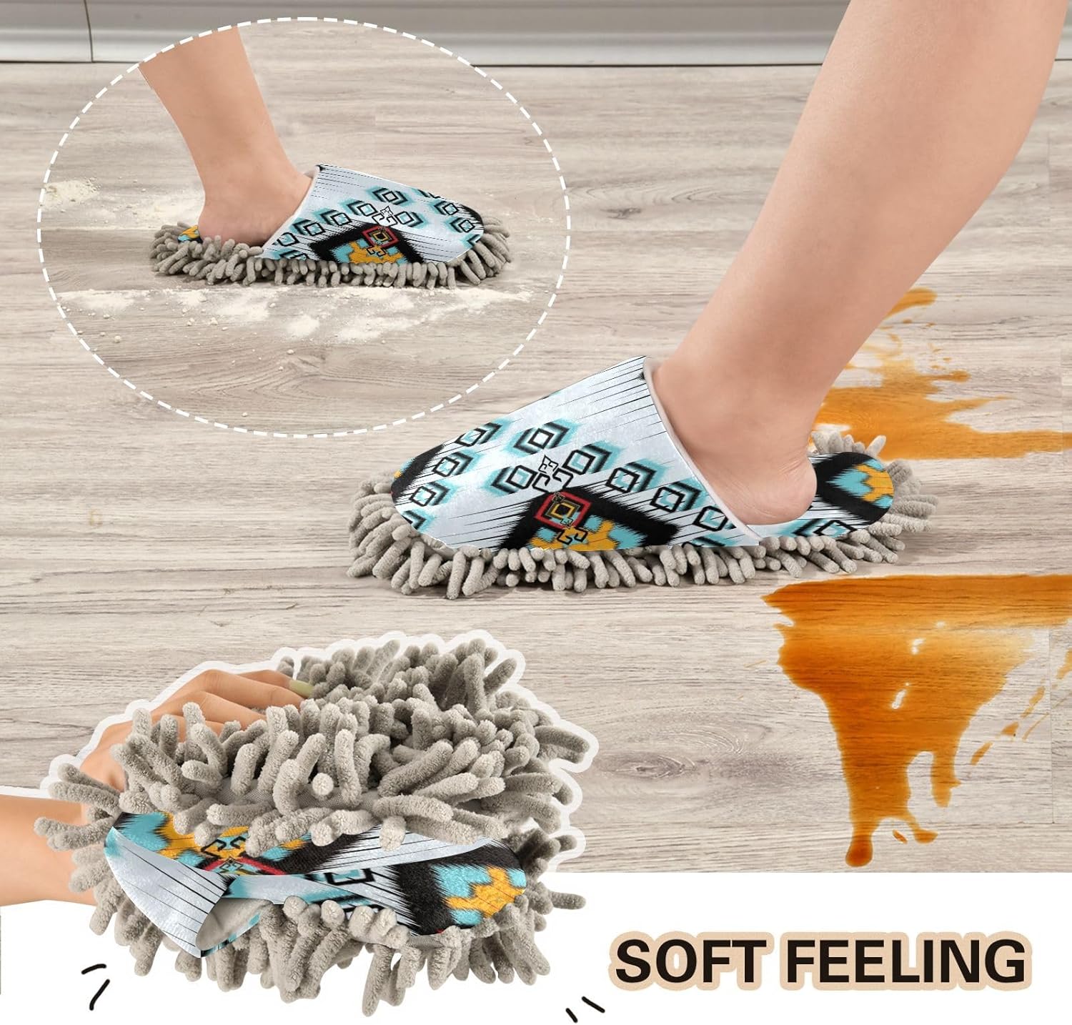 Kigai Microfiber Slippers for Clean Floors