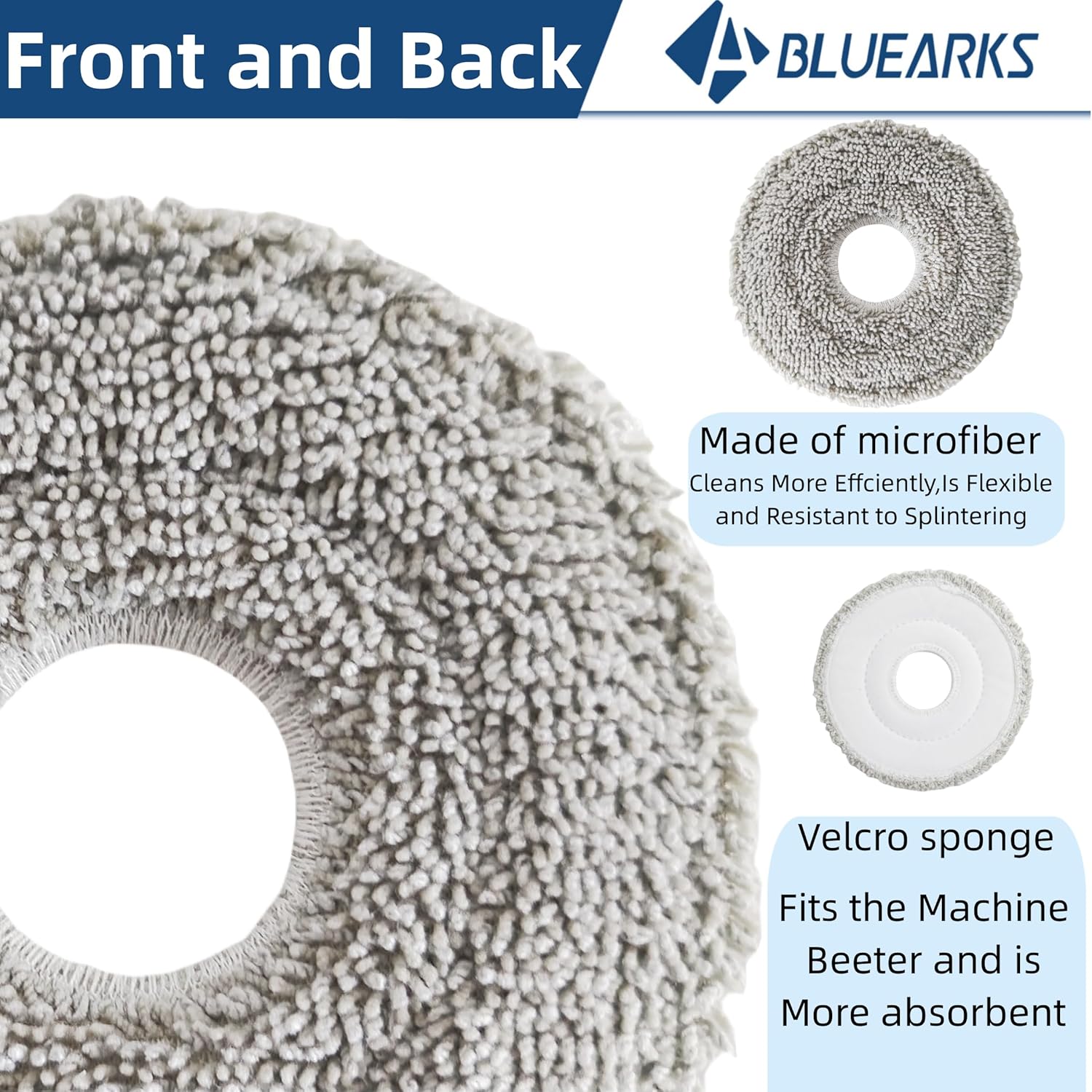 6Pcs Replacement Mop Pads for Dreame L10sL20L30Ecovacs X2