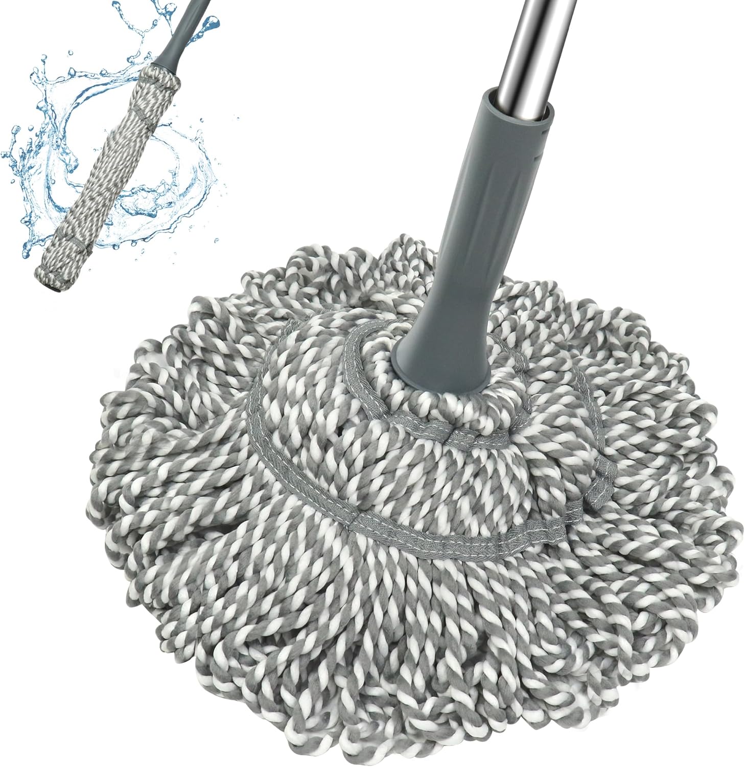 Self-Wringing Twist Mop with 525 Inch Handle
