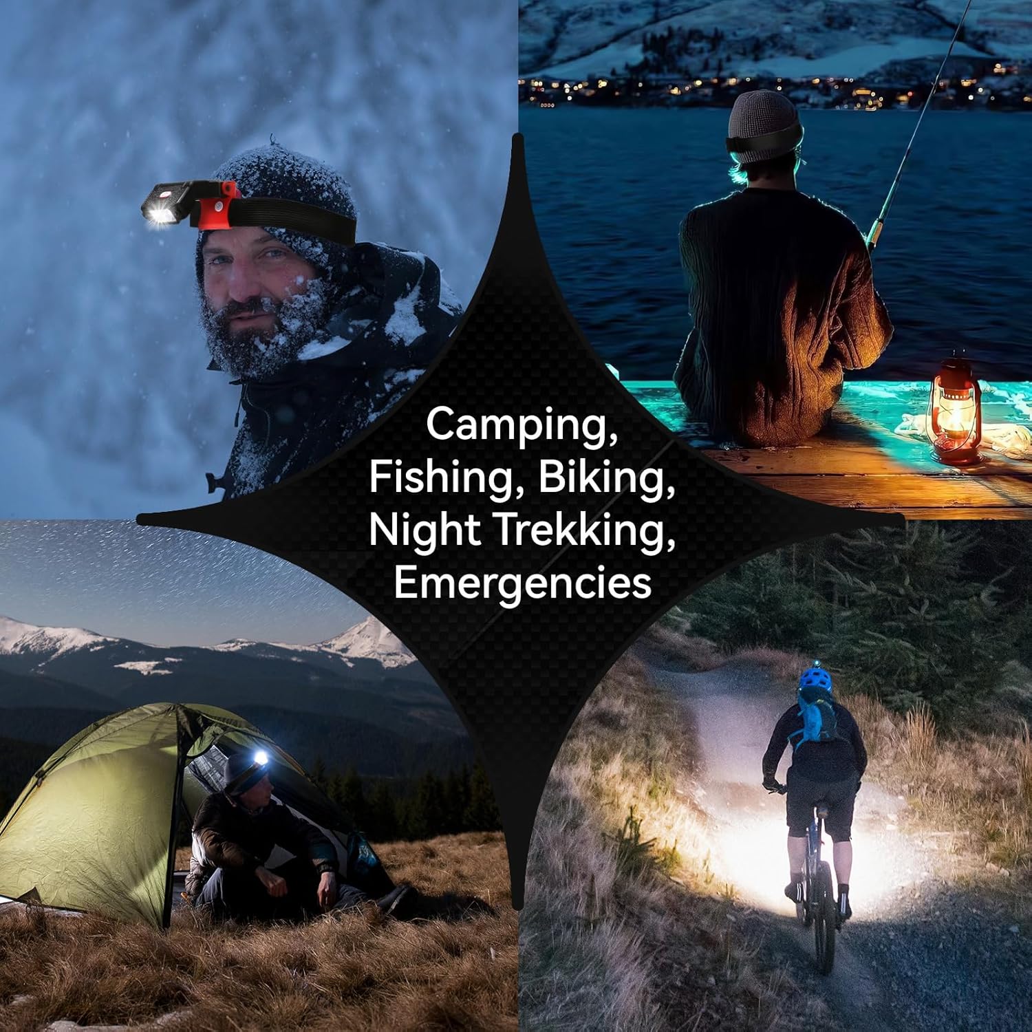 Bright Durable Cap Lights for Camping Running Hunting More