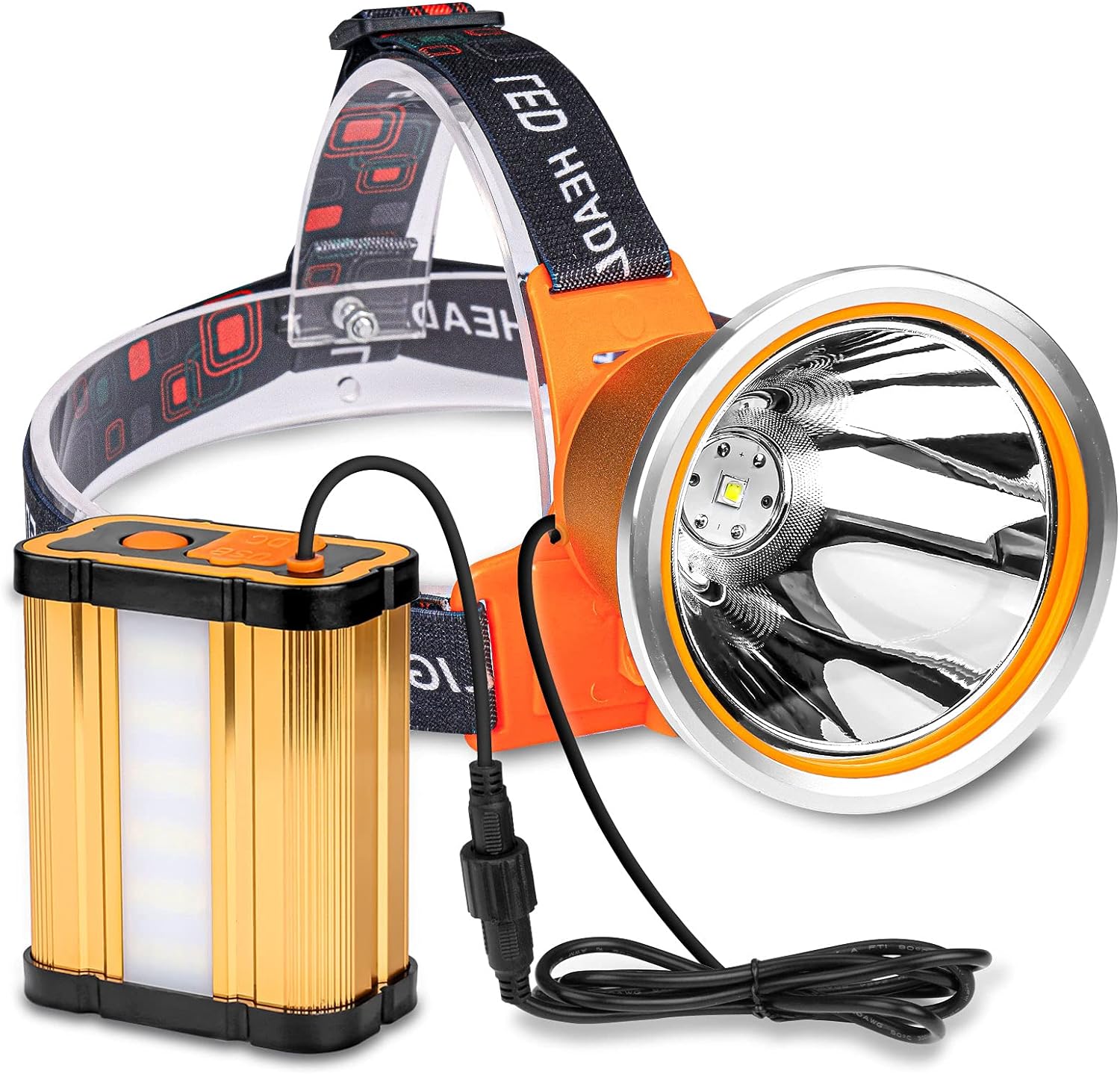Vanmale - Superbright Portable Headlight with Rechargeable Battery