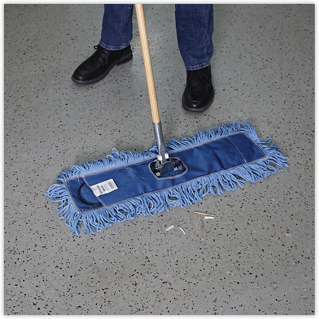 Boardwalk BWK1124 Looped-End Mop Head - Blue