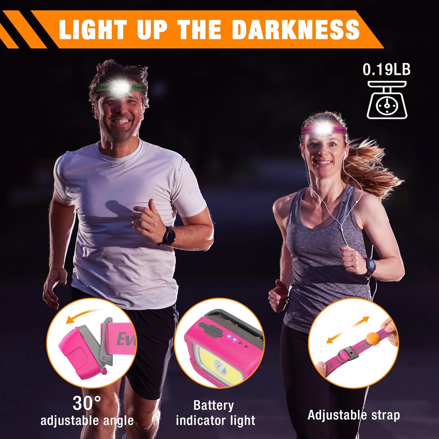 Bright Durable Headlamp for Hiking Outdoor Adventures