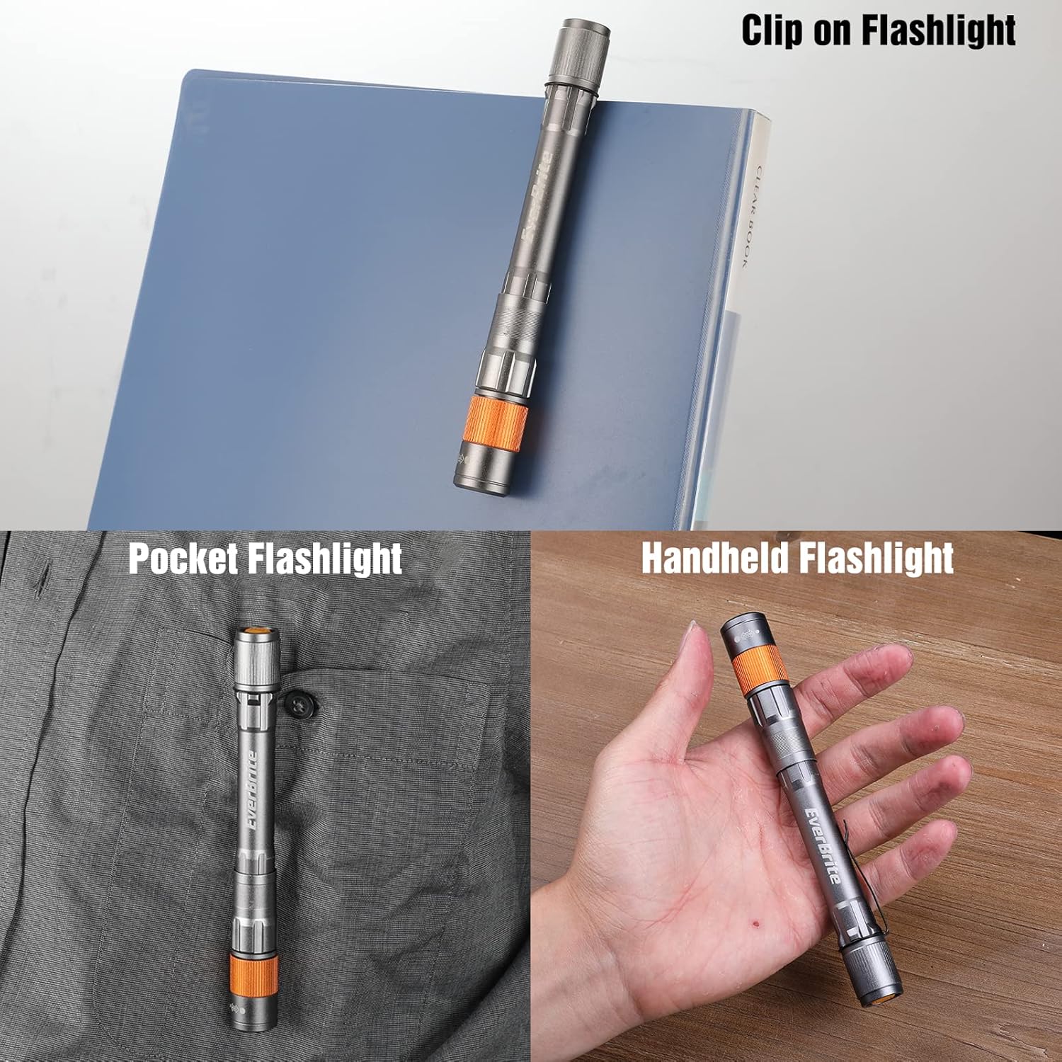 Compact Rechargeable Pen Light Headlamp for hiking