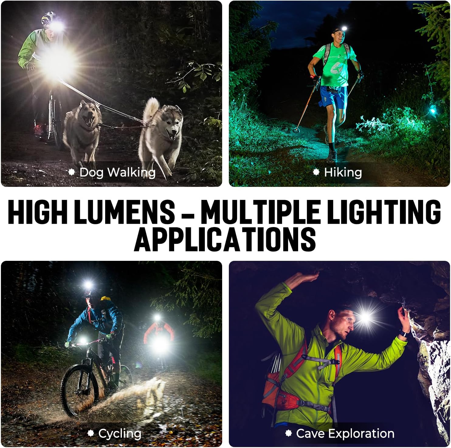 uper-Bright Waterproof Headlamp