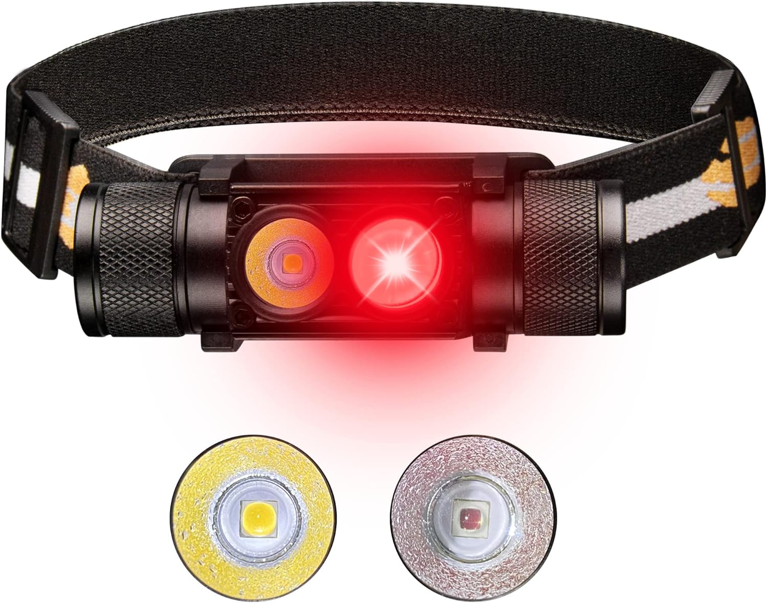 77outdoor Durable Red Headlamp - 25C for camping hiking hunting
