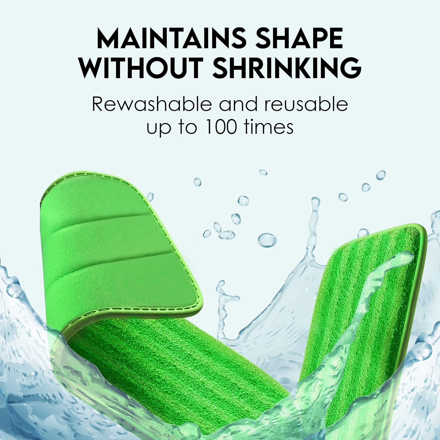 Turbo Microfiber Reusable Floor Mop Pads - Swiffer Wet Jet Compatible Refills