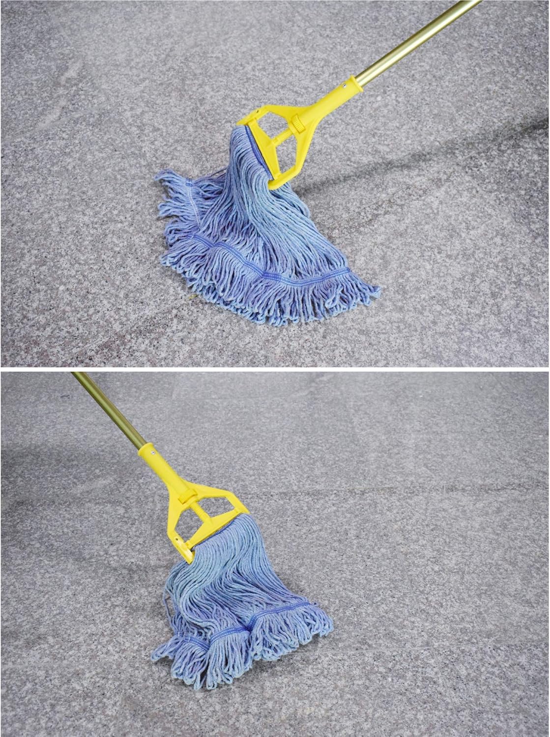 Heavy Duty Mop Heads - Blue Cotton Looped End - Replacement for Professional Use