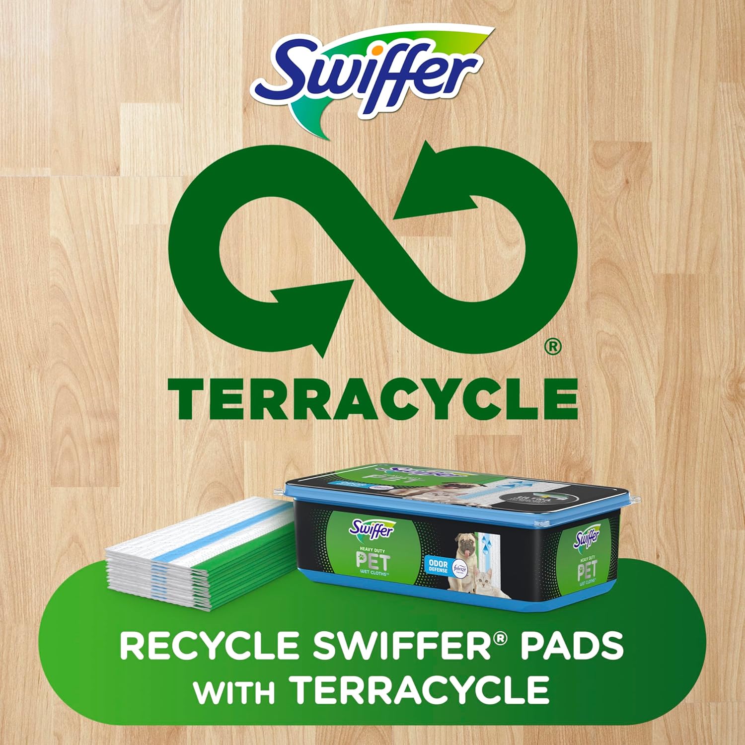 Swiffer Sweeper Pet Heavy Duty Deep Clean Multi-Surface Wet Cloth