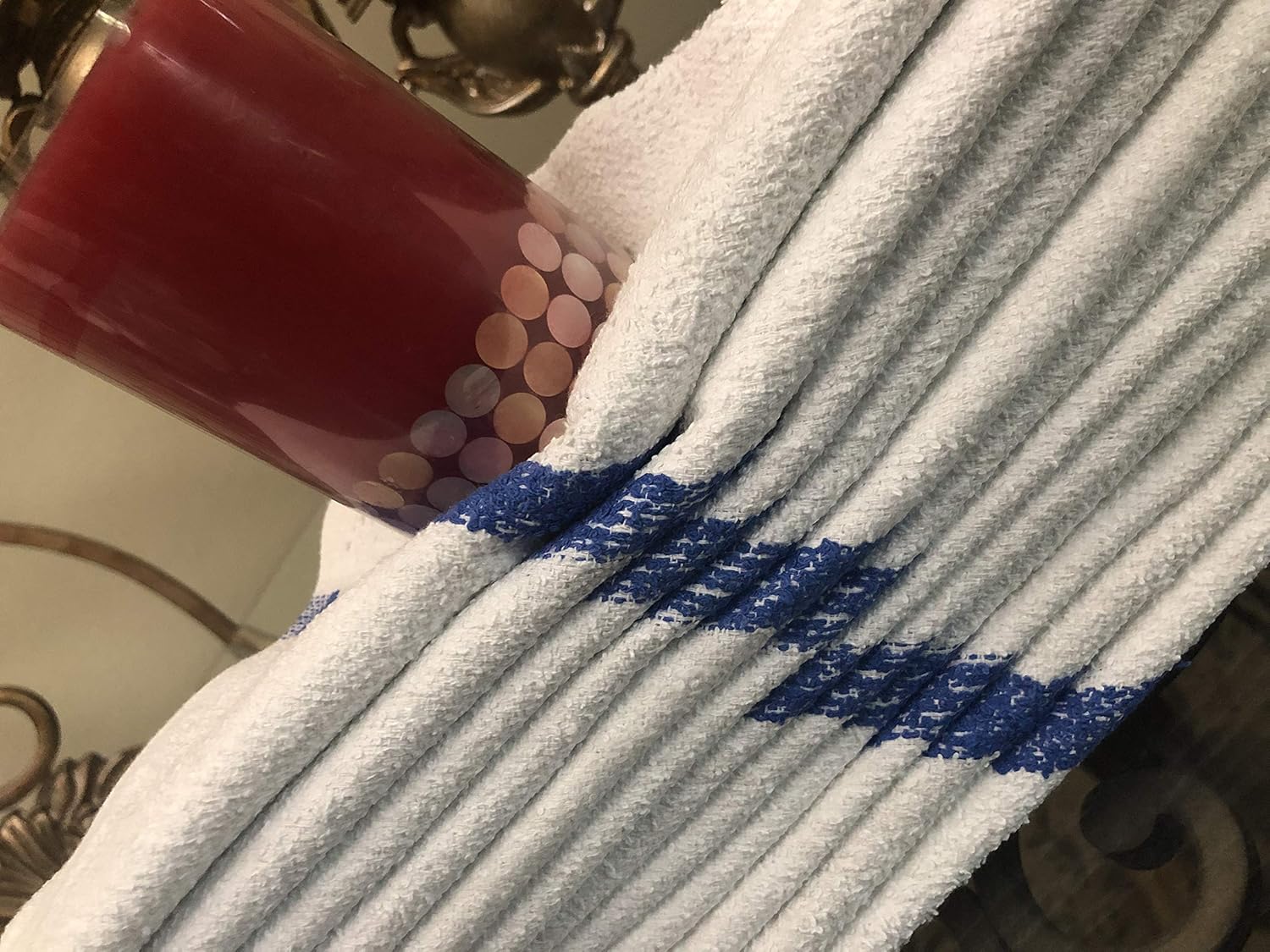 60-Piece Jumbo Blue Bar Mops