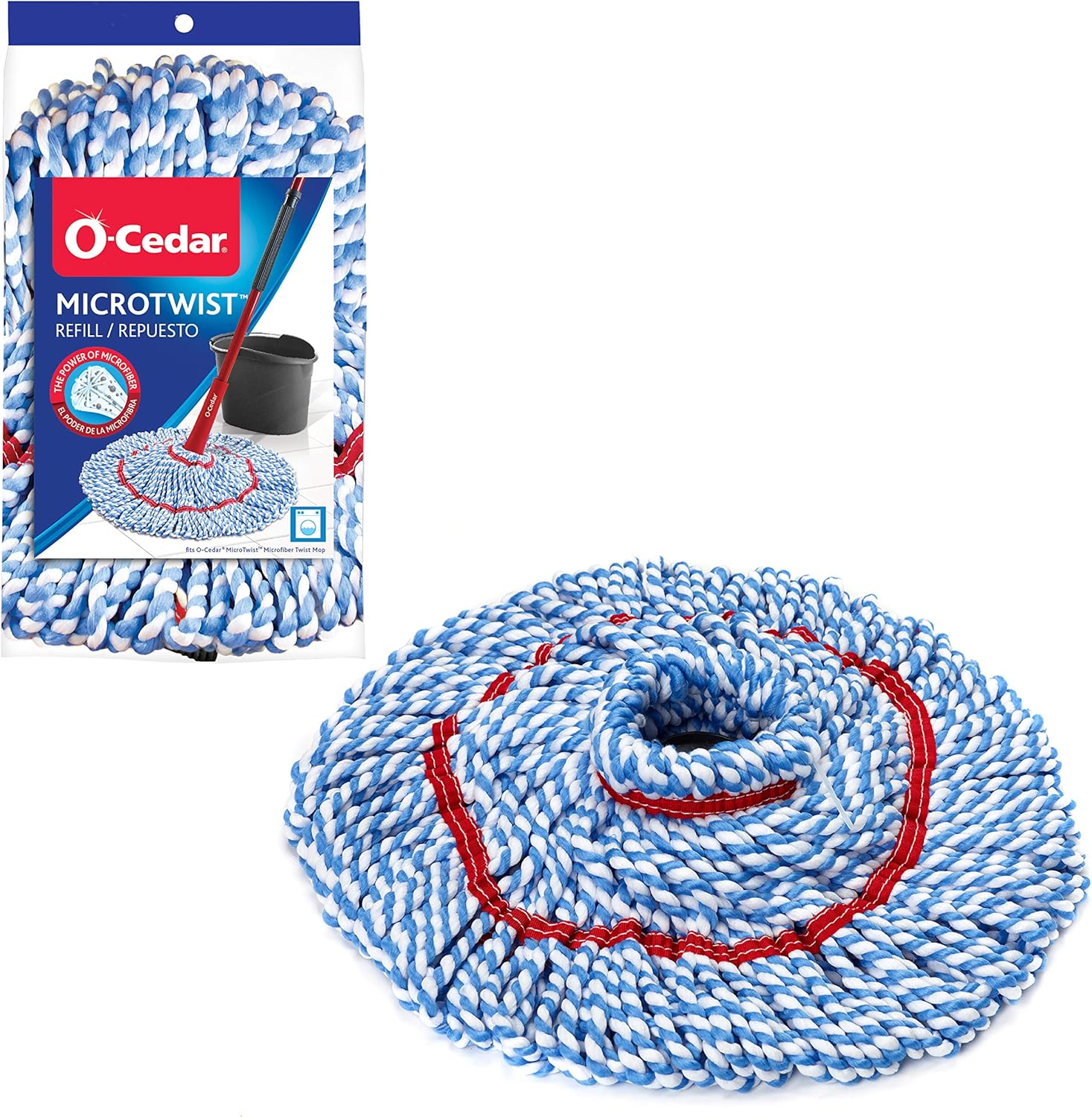 O-Cedar MicroTwist Microfiber Twist Mop Refill Surface Cleaner