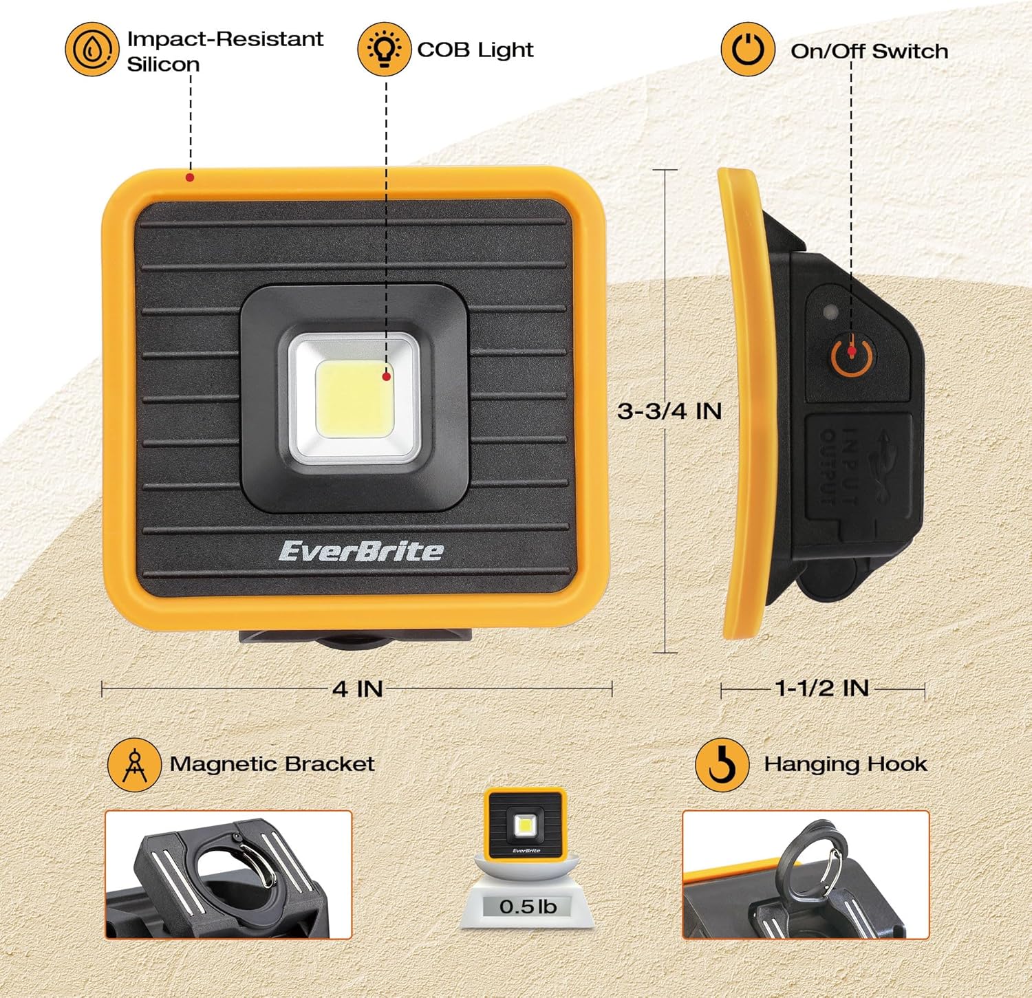 High Brightitude Rechargeable Work Headlamp
