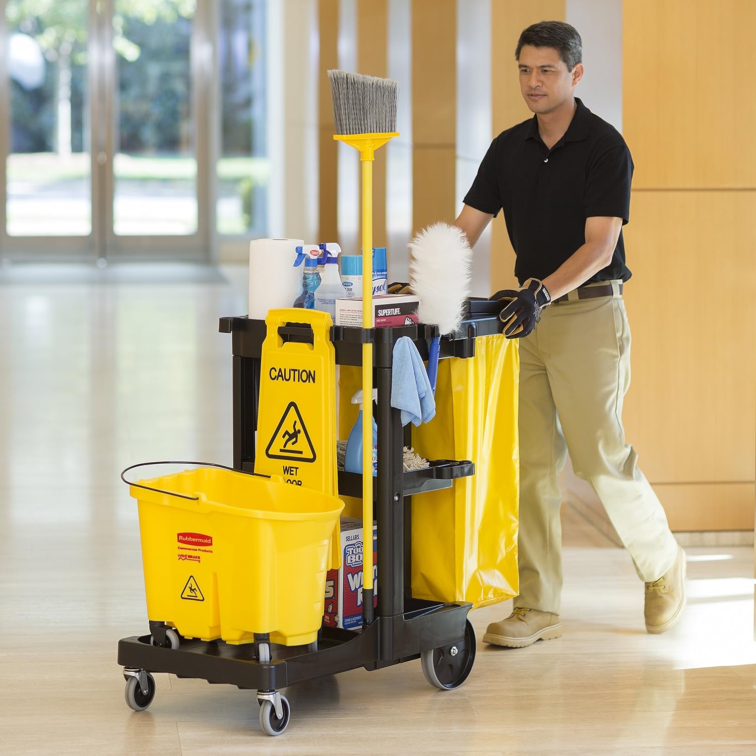 High-Quality Mopping Bucket for Professional Use