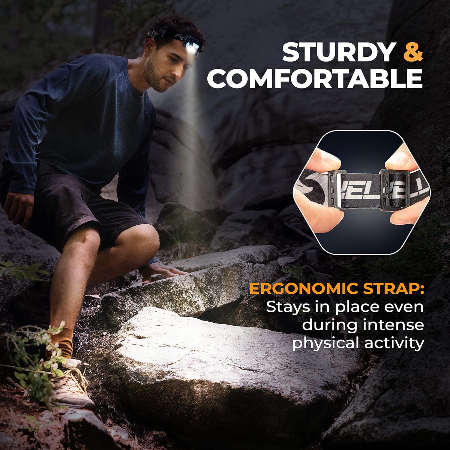 Bright Reliable Rechargeable LED Headlamp for Your Adventure