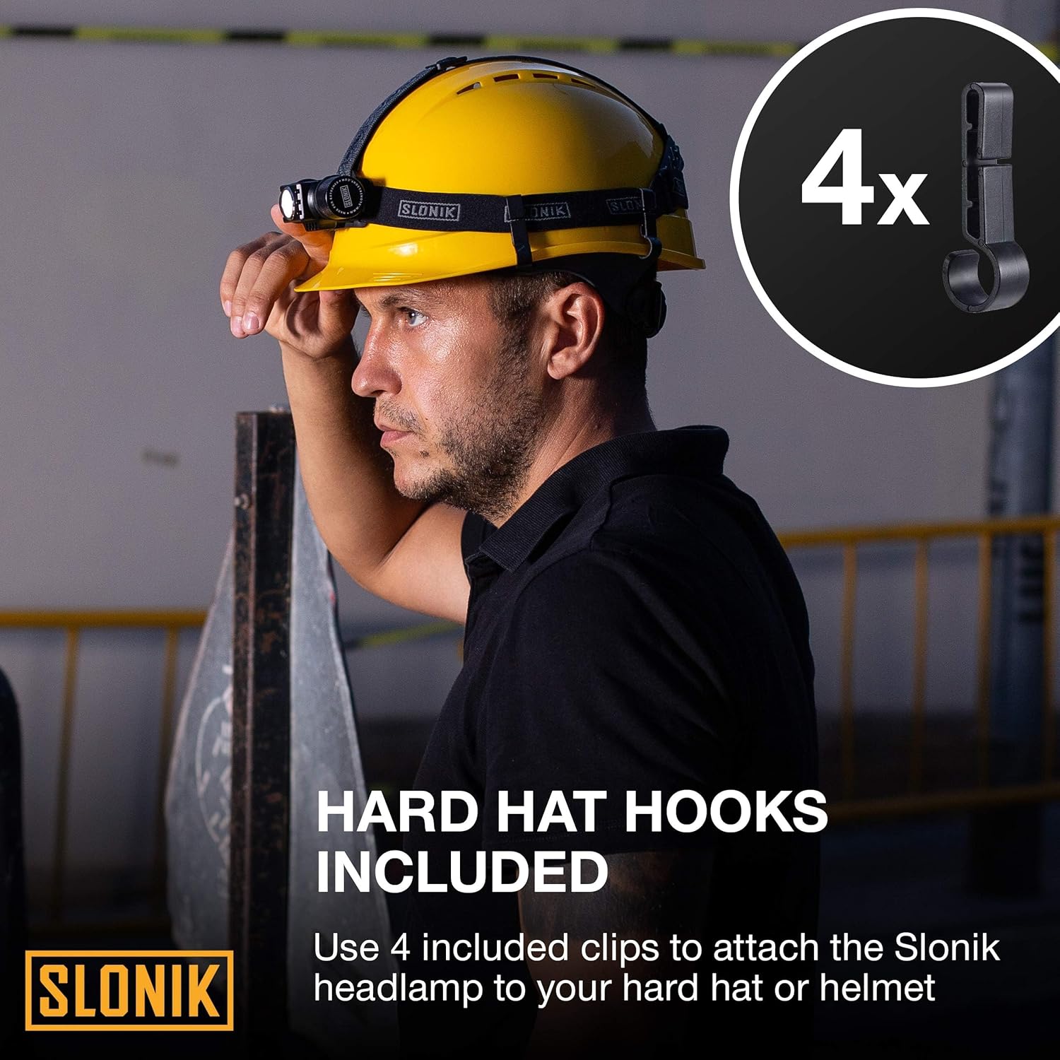 SLONIK Rechargeable Headlamp 1000 Lumens Waterproof 60ft Beam