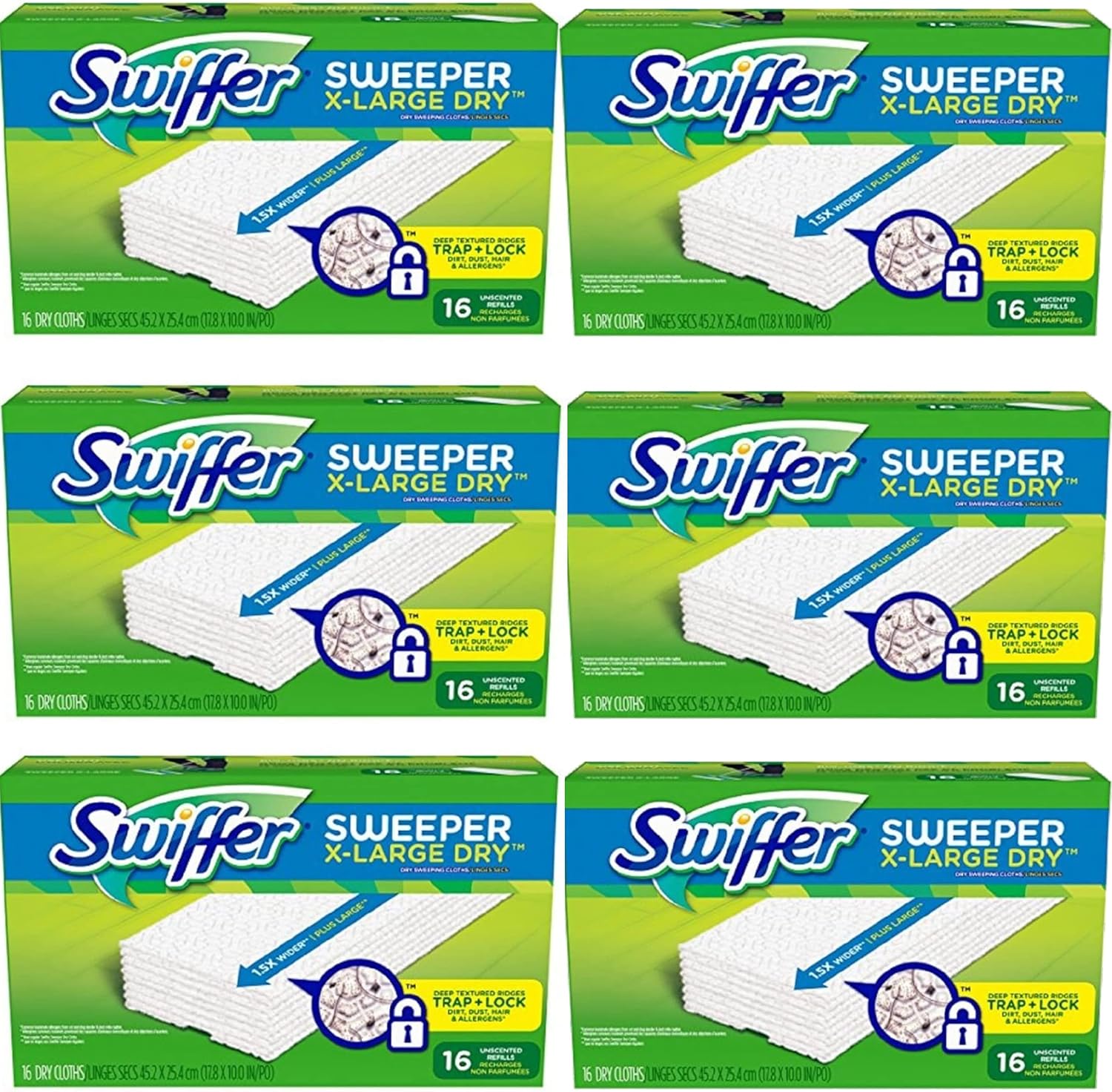 Swiffer Sweeper XL Dry Mop Refill Set